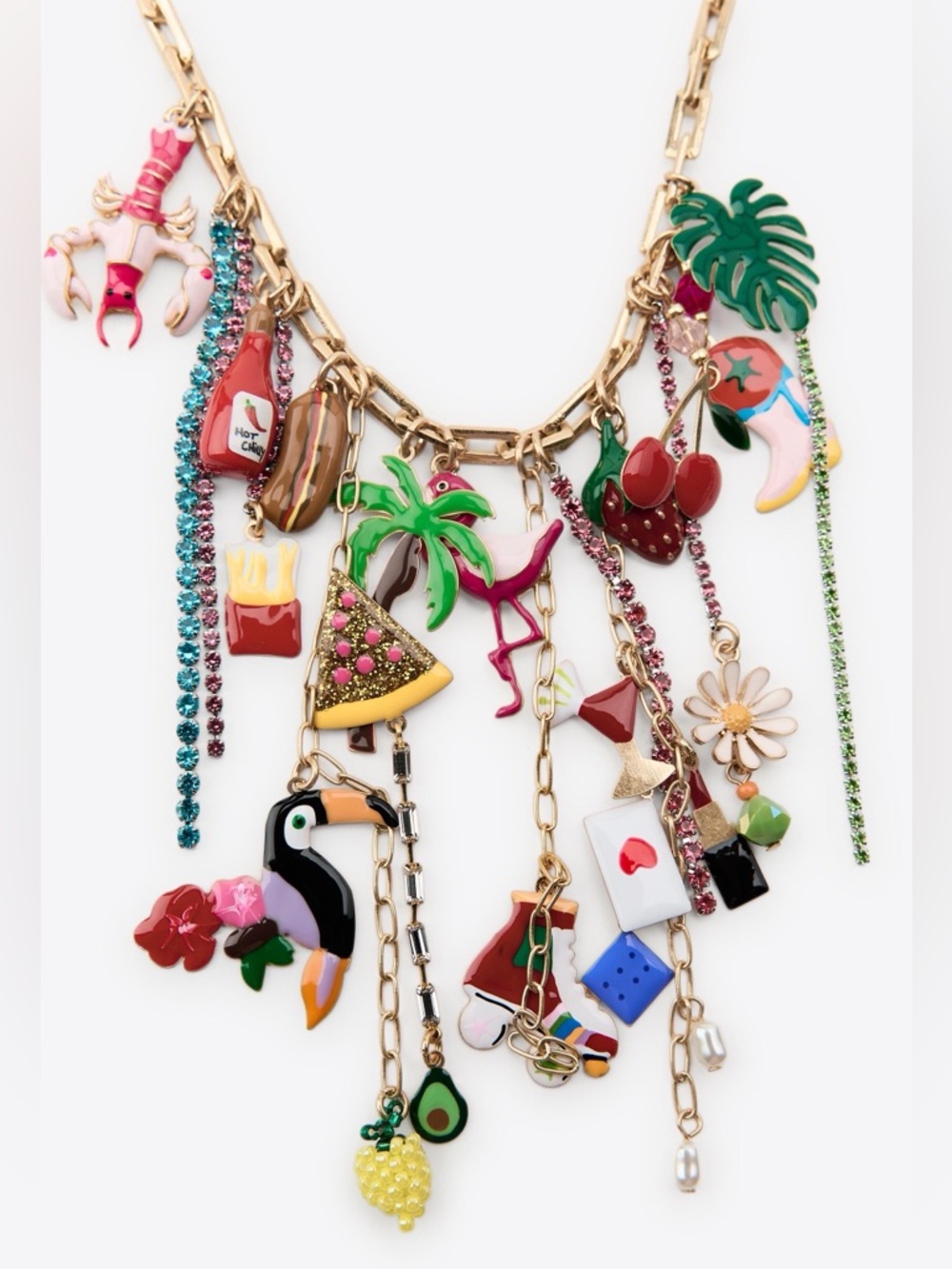 ZARA charm link necklace, spring, festival - Picture 6 of 16